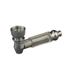[C19] Screw-on pipe, metal + plastic, 8 cm long