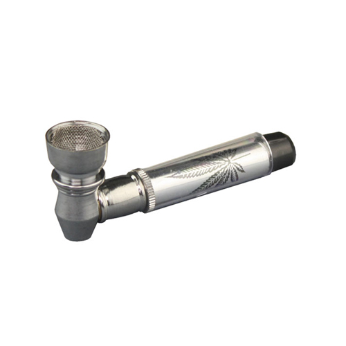 [1137] Screw-in pipe made of metal and plastic, 8 cm long