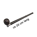 Screw pipe, metal and wood, 21 cm long