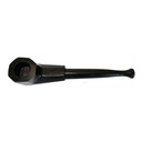Screw pipe, dark wood, 14 cm long