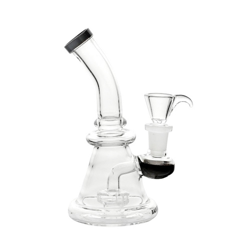 Schwarze konische Wasserpfeife, 15cm