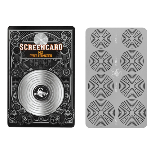 [SCMIX] Screencard 16-22mmØ, 8 Siebe auf Metallkarte