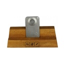 Silber Palm Leaf Magnet Pfeife, matt