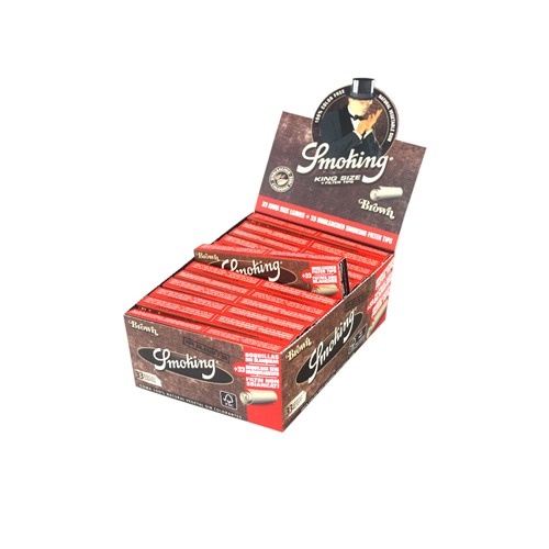 [ZI1BRT] Smoking KS braun-VE24 + Tips, ungebleicht