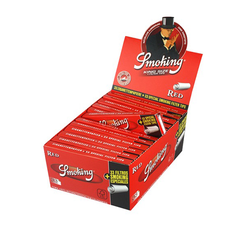 [ZI1RT] Smoking Red King Size VE24 Tips