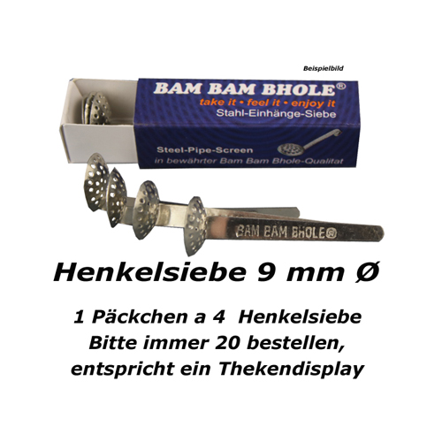 Stahleinhängesiebe 9mm Ø, 4Stk., VE20, Edelstahl