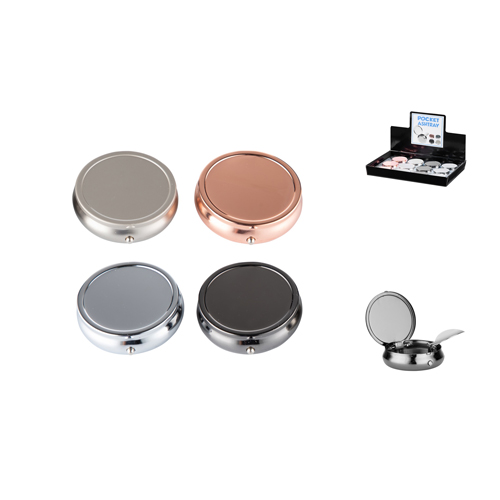 [ASH760] Angelo Pocket Ashtray, 40 mm Ø, 1 Piece, 4 Different Colors