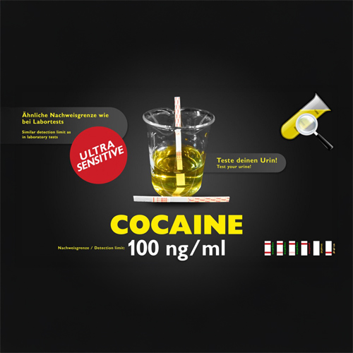 [CLU004-COC] Urin-Teststreifen auf KOKAIN sensitiv 25ng/ml
