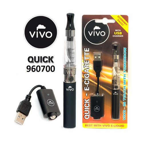 [VIVOBL] VIVO E-cigarette Quick Black 650mah/usb Charger