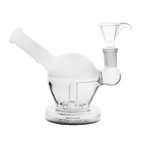 White Mini Ball Bong, 15 cm