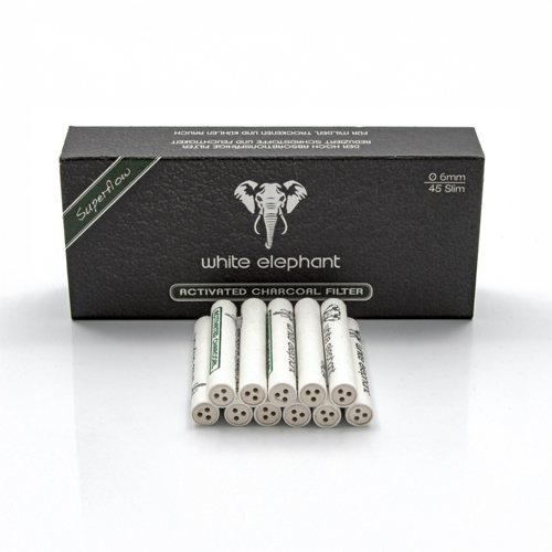[ZU7S] White Elephant Filter Activated Carbon 6 mm - 45 pcs.
