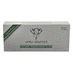 [ZU7MS] White Elephant Filter Meerschaum 6 mm - 45 pcs.