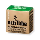 actiTube 6mmØ Extra Slim Akt.-Filter 1x 10 Pack