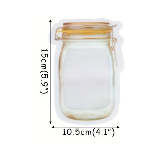 Mylar Bag, JAR Shape, 100 Ml, Pack Of 25