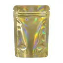 Mylar Bag 140 X 85 Mm, PU50, Gold Holographic
