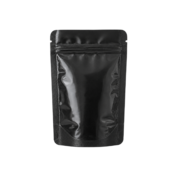 [MB14085BK] Mylar-Beutel, 140 × 85 mm, VE 50, glänzend schwarz