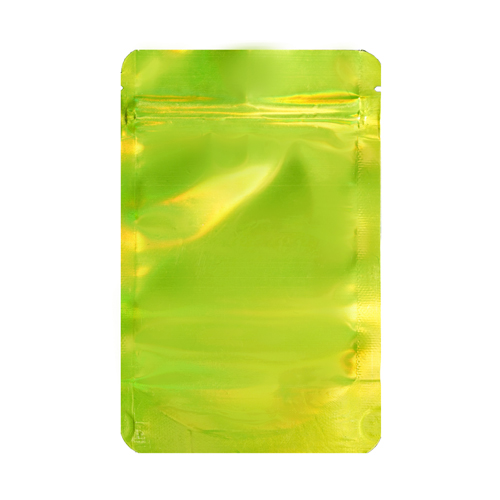 [MB14085GRHOL] Mylar Bag 140 X 85 Mm, PU50, Green Holographic