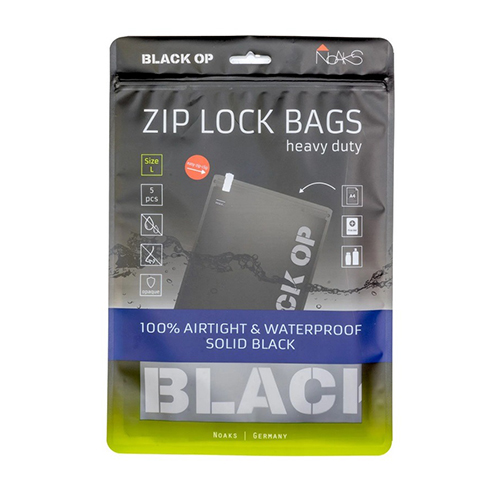 [NOBLACKL] Noaks Bag L, Black Opaque, 5 Bags