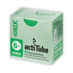 [ZU6KONIK] Actitube 6mmø KONIK Activated Carbon Filter 1x 50 Pack