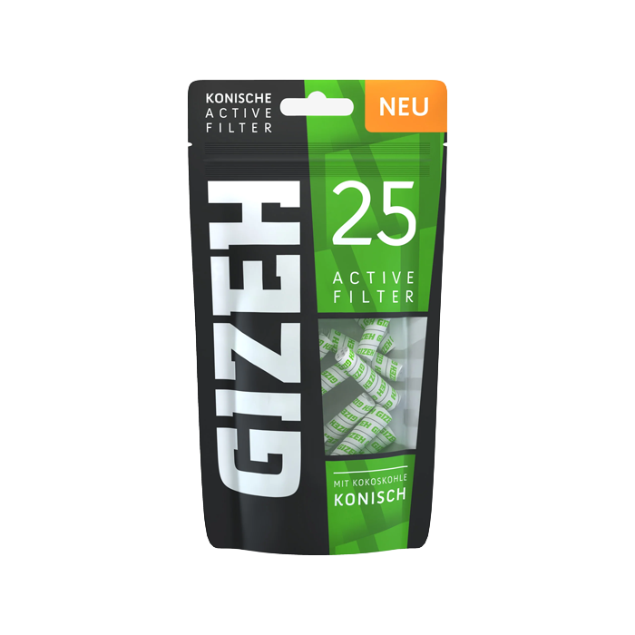 [ZU4KON25] GIZEH Active Filter KONISCH, 1 Beutel a 25 Stück