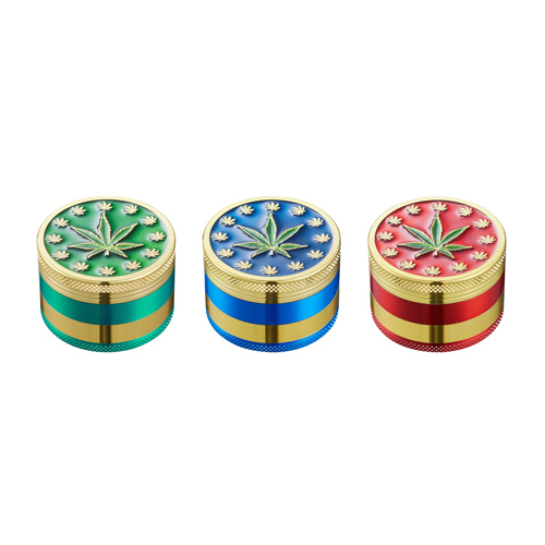 Metal Grinder, 52mmø, 4-piece, Leaf #5