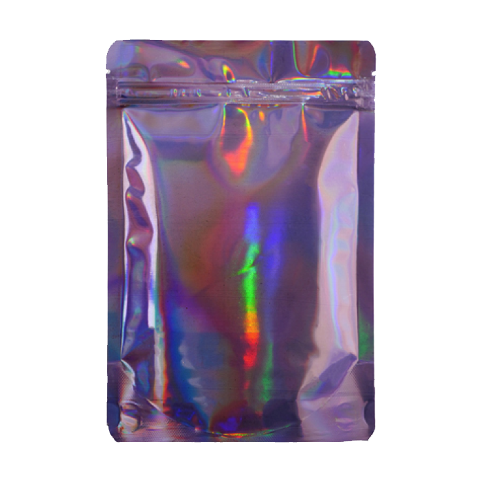 [MB190130PPHOL] Mylar Bag 190 X 130 Mm, PU50, PURPLE HOLOGRAPHIC