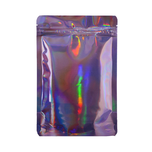 [MB190130PPHOL] Mylar Bag 190 X 130 Mm, PU50, PURPLE HOLOGRAPHIC