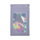 Mylarbeutel WINDOW, 100 x 60mm, VE50, LILA