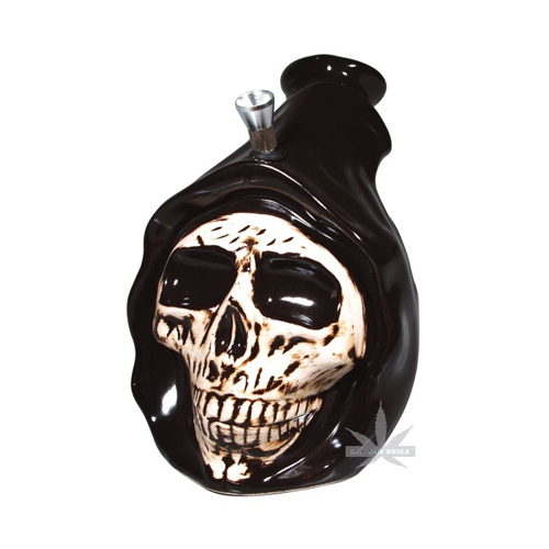 [L118] Ceramic Skull (monk), 19cm
