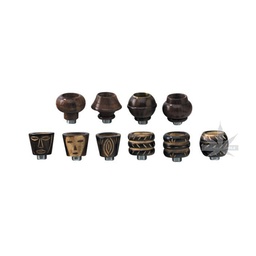 [HK100] 10 Mixed Wooden Heads