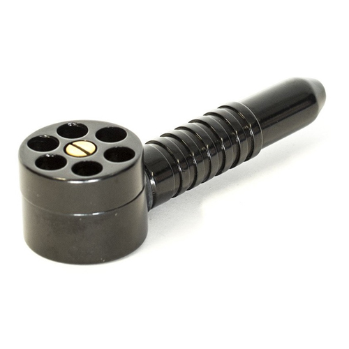 Six Shooter Pipe, ca.12cm, Schwarz