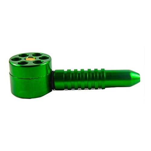 Six Shooter Pfeife, ca.12cm, Grün