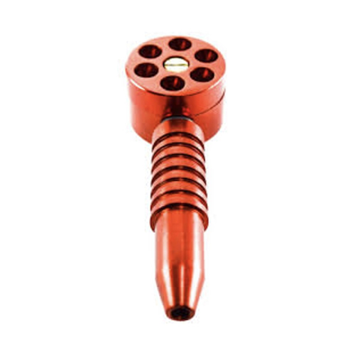 Six Shooter Pipe, approx. 12 Cm, Red