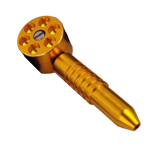 Six Shooter Pfeife, ca. 12 cm, Gelb