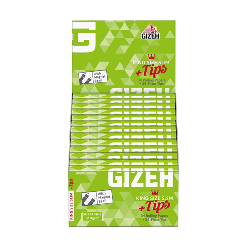 [ZI4FINE] Gizeh King Size Slim Super Fine + Tips, 26er Pack
