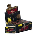 RAW Schwarz Tips Xtra Wide, 4 x 6cm, perforiert
