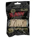 RAW Black Filters, 6 mm Diameter, 30 mm Long, 100 Pieces
