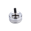 Aschenbecher aus Metall mit Druckmechanismus, VE 6