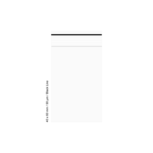 Polybeutel 40 × 60 mm, 90 µ, VE 500, Black Line