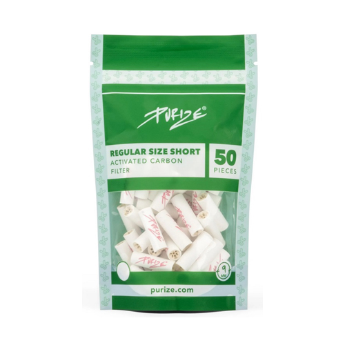 [ZU9SHORT] PURIZE Aktivkohlefilter 1x50er, 9mmØ SHORT