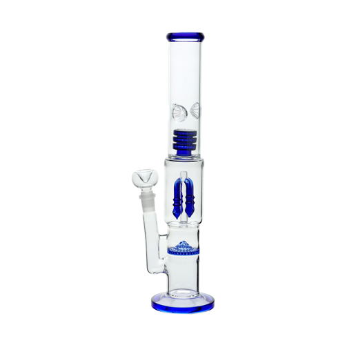 Blue Bong, Honeycomb + Shower + Percolator, 45 cm