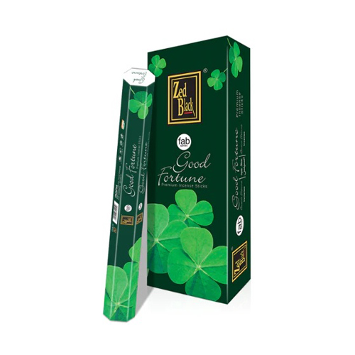 [ZBHX6-4] Incense, Zed Black, GOOD FORTUNE, 6 Packs Of 20 pcs