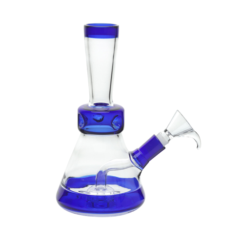 Glasbong, BLUE, Trommel-Perkolator, ca. 20cm