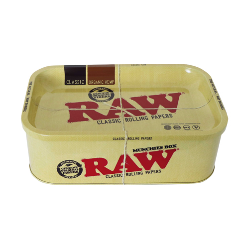 [ZI60BOX] RAW Tin With Rolling Tray Lid