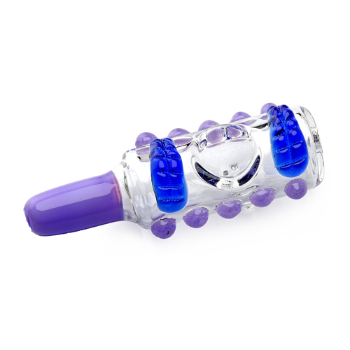 Glass Pipe, Slime Pipe, approx. 10.5 cm