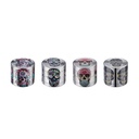 Metal Grinder, 40 mm Diameter, 4-piece, SKULL COLOR