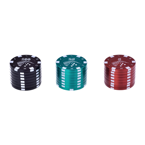 Metall-Grinder, 42mmØ, 3-teilig, Sieb, CHIPS
