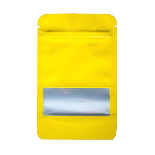 [MBW14085YL] Small WINDOW Mylar Bag, 140 X 85 Mm, Pack Of 50, YELLOW