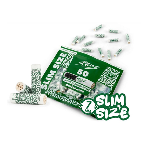 PURIZE Carbon Filter 1x50, SLIM 7mmø