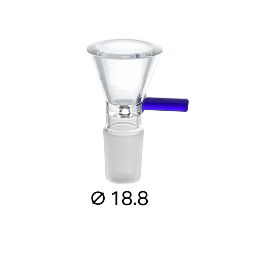 [SSC10224BL] GLASS Plug Head, 18.8 Mm, Blue